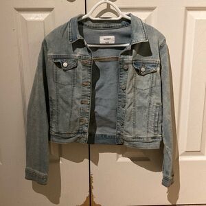 Girls light wash denim jacket